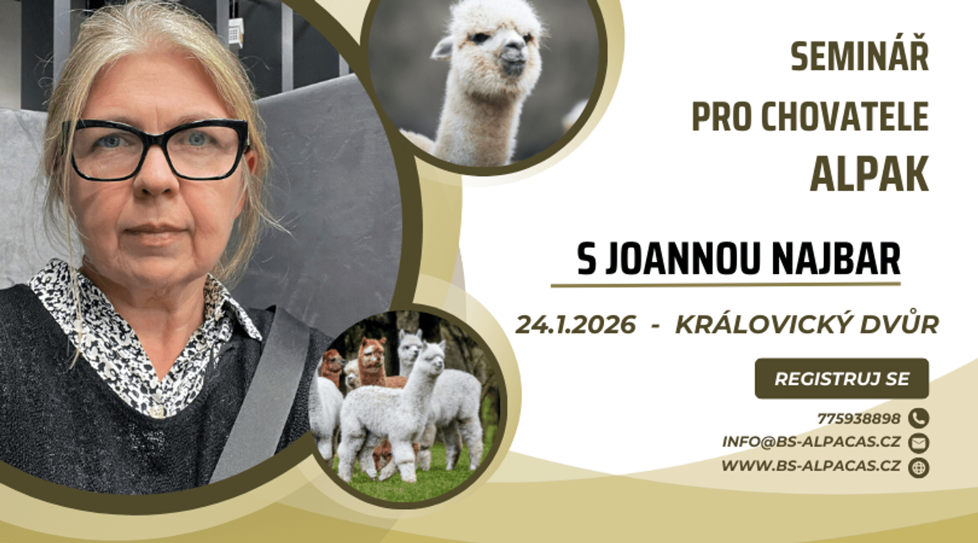 Seminář pro chovatele alpak s Joannou Najbar